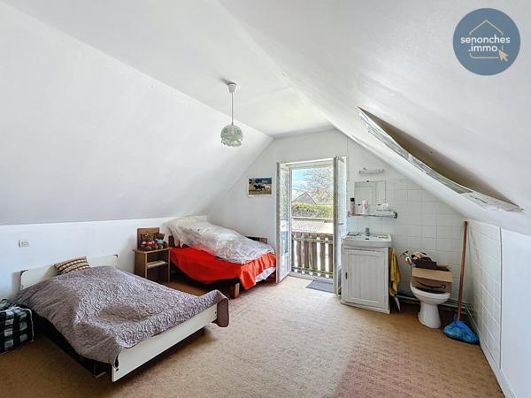 Longère fin XIXe siècle à vendre à Manou – Maison familiale avec grand terrain, étang et accès gare La Loupe