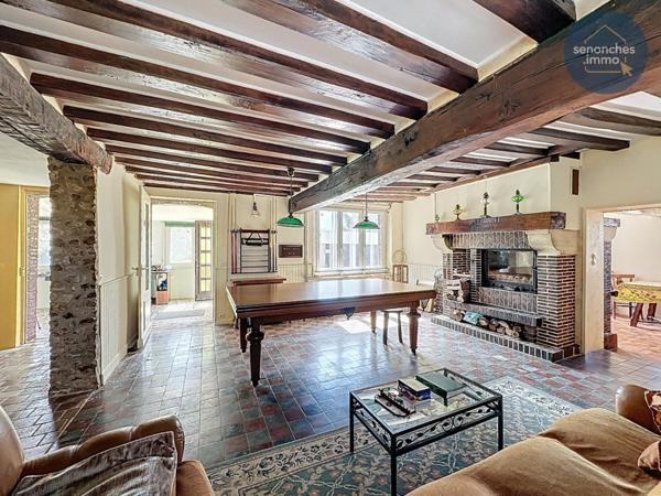 Longère fin XIXe siècle à vendre à Manou – Maison familiale avec grand terrain, étang et accès gare La Loupe