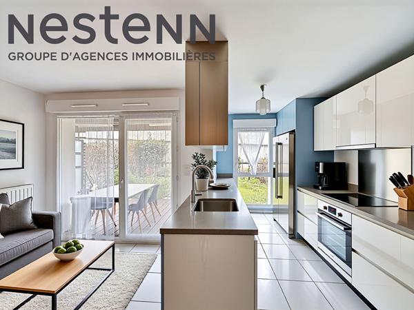 Rez-de-jardin sur cour - Vernay - Commerces - Garage - Résidence récente