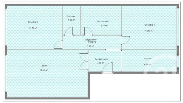 Appartement T3 à vendre  3 pièces - 62,02 m2 BOULOGNE BILLANCOURT - 92