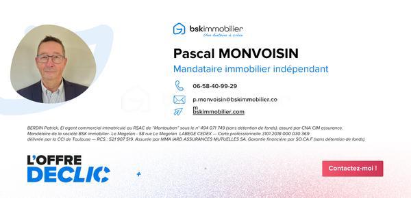 Pascal BSK immobilier vous propose à la vente sur BURBURE
Maison individuelle de 124m2 -- Investissement locatif (MAM en place)
A vendre maison individuelle actuellement louée, exploitée en Maison d'Assistantes Maternelles (MAM) avec bail en cours jusqu'au 21 janvier 2029
idéal investisseur: revenus locatifs sécurisés et activité stable.
Description du bien
Au REZ DE CHAUSSEE
 * Entrée sur pièce de vie lumineuse de 39m2
* Pièce annexe (salle de jeux /bureau)
* Cuisine
* Salle d'eau
* WC séparée
* Cellier
* Cave 
* Véranda
A L'ETAGE
 * 3 chambres spacieuses
EXTERIEURS
* Terrasse
* Jardin avec pelouse
* Dépendance
CARACTERISTIQUES TECHNIQUES
* Chauffage gaz de ville ( chaudière chapée)
* Menuiserie PVC double vitrage au rez de chaussée
* Vélux bois à l'étage
* Raccordement tout à l'égout
* Toiture en bon état
* Travaux réalisé il y a environ 10 ans
PERFORMANCE ENERGETIQUE
* Classe énergétique : E
* Amélioration possible avec isolation extérieur ( objectif Dà C )
INFORMATIONS FINANCIERES
* Loyer actuel : 661€/ mois
* Taxe foncière / 811€ / année
LES POINTS FORTS
* Bien entretenu
* Aucun travaux à prévoir immédiatement
* Locataire en place jusqu'en janvier 2029
* Opportunité d'investissement serin avec rendement stable 
mise en vente du bien au prix de 129800€ Frais agence inclus à charge vendeur
Des questions, envie de programmer une visite n'hésitez pas à me contacter cette annonce référencé 333767 vous est présenté par 
Pascal MONVOISIN mandataire immobilier indépendant pour BSK immobilier immatriculée au RSAC d'ARRAS sous le numéro 994943181