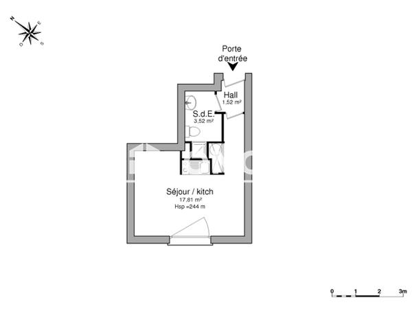 Location Studio 22.85 m² - LE MONTAIGNE APT 407 BAT A Albi 81000