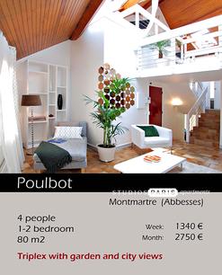 POULBOT 80 m² Duplex 3 pièces.