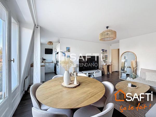 Appartement chaleureux de 54m² avec balcon