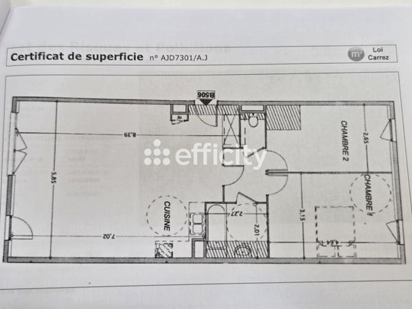 Appartement 3 pièces - 80 m²