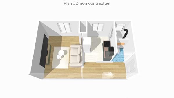 Appartement 1 pièce - 22 m²