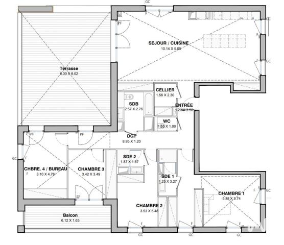 Appartement à vendre 5 pièces 151 m² Montpellier
