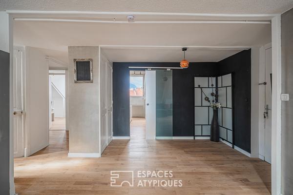 Appartement en dernier étage avec vue