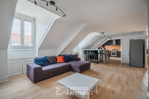 Appartement en dernier étage avec vue
