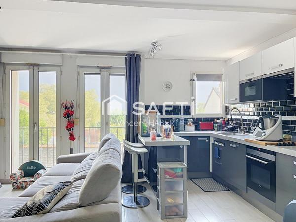 Appartement T4 en duplex, petite copropriété.