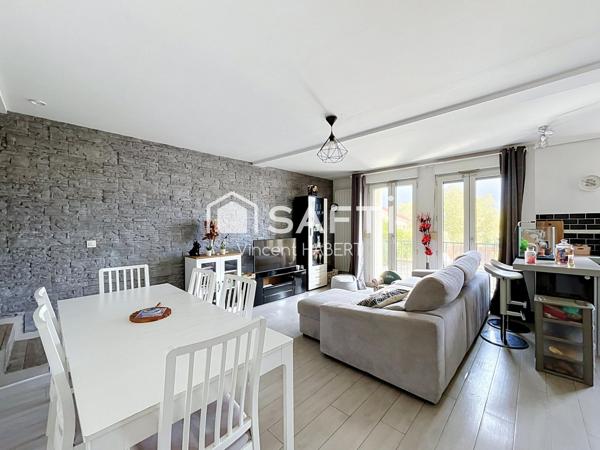 Appartement T4 en duplex, petite copropriété.