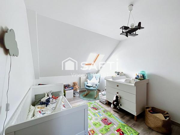 Appartement T4 en duplex, petite copropriété.