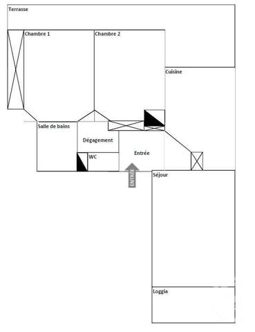 Appartement F3 à vendre  3 pièces - 69,68 m2 VILLEURBANNE - 69