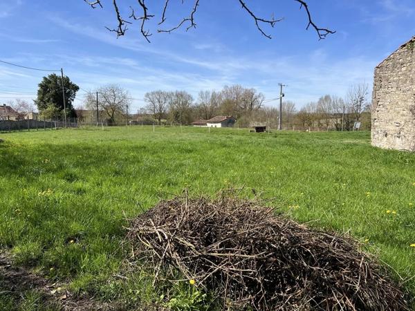 Beau terrain avec dépendances en pierre