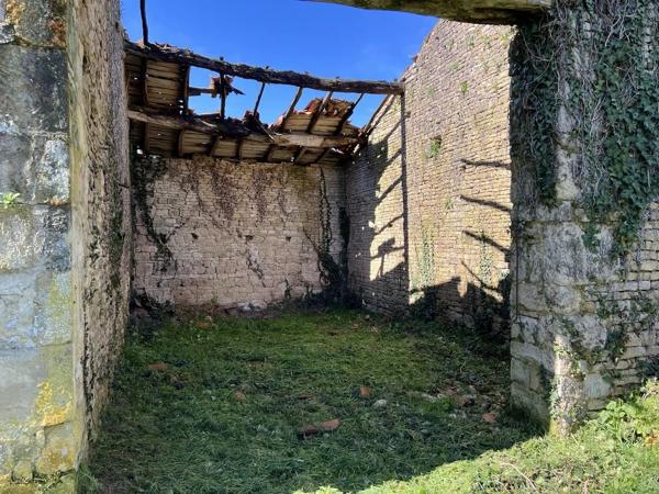 Beau terrain avec dépendances en pierre