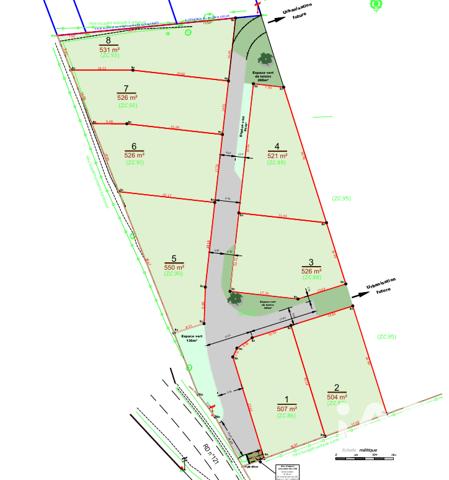 Terrain à vendre 4 191 m² Courvaudon