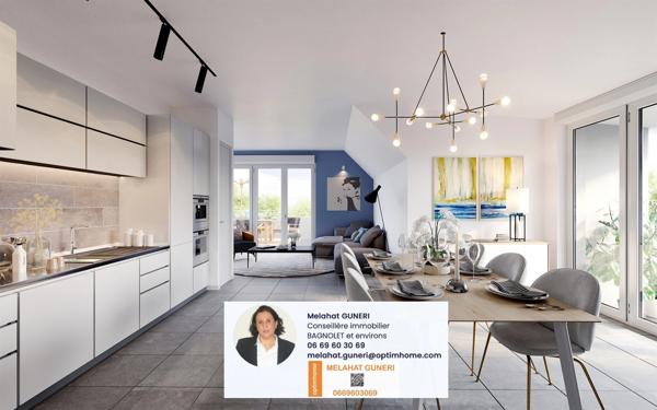 Appartement à vendre T4  73m2 + Balcon   ROSNY SOUS BOIS 93110. 368 531€