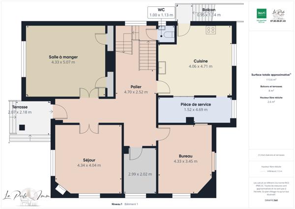 Villeneuve-les-Corbières (11360) Maison de Maître F6 de 460 m2 avec piscine et terrain de 1350 m2
