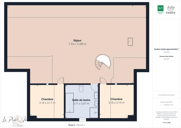 Villeneuve-les-Corbières (11360) Maison de Maître F6 de 460 m2 avec piscine et terrain de 1350 m2