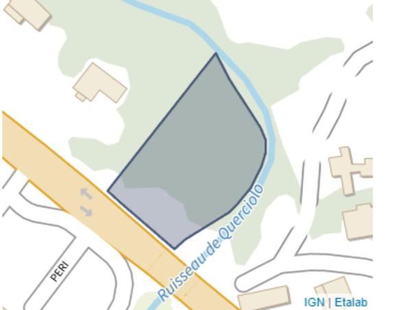 TERRAIN 2700 m² NON CONSTRUCTIBLE ZONE N  EN BORD DE ROUTE