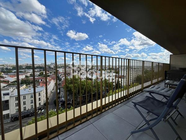 4 pièces dans immeuble récent, vue dégagée, terrasse filante