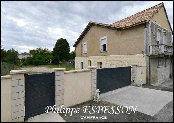Maison en pierre à rénover avec appartement indépendant et terrain clos MIRAMONT DE GUYENNE (47)