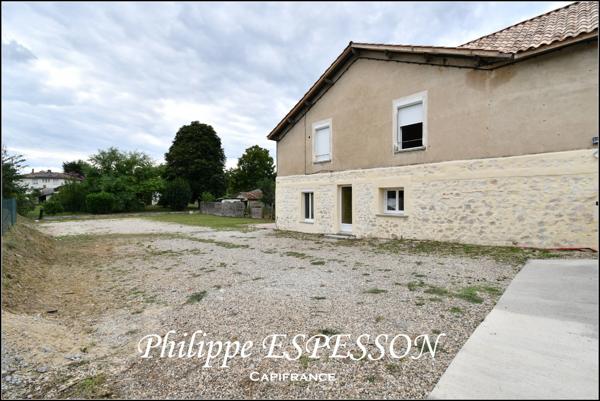 Maison en pierre à rénover avec appartement indépendant et terrain clos MIRAMONT DE GUYENNE (47)