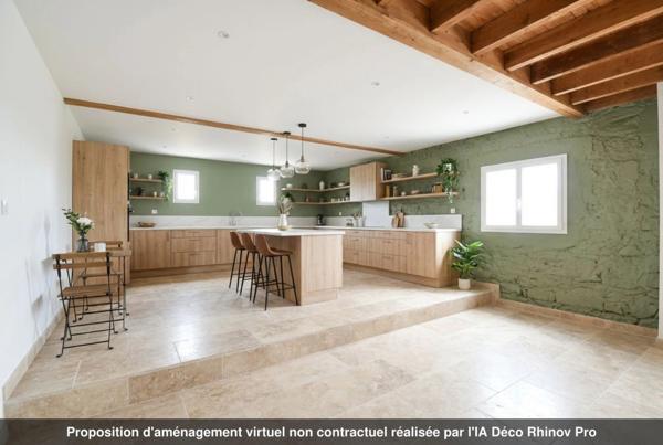 Maison en pierre à rénover avec appartement indépendant et terrain clos MIRAMONT DE GUYENNE (47)