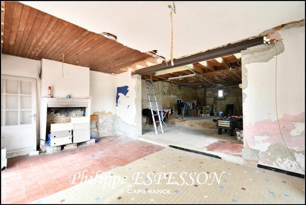 Maison en pierre à rénover avec appartement indépendant et terrain clos MIRAMONT DE GUYENNE (47)