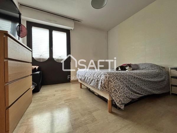 T2 avec balcon et loggia fermé