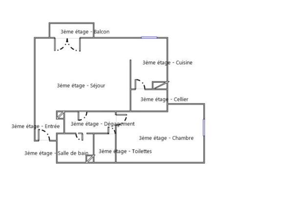 Colomiers T2, 45m² avec place de parking
