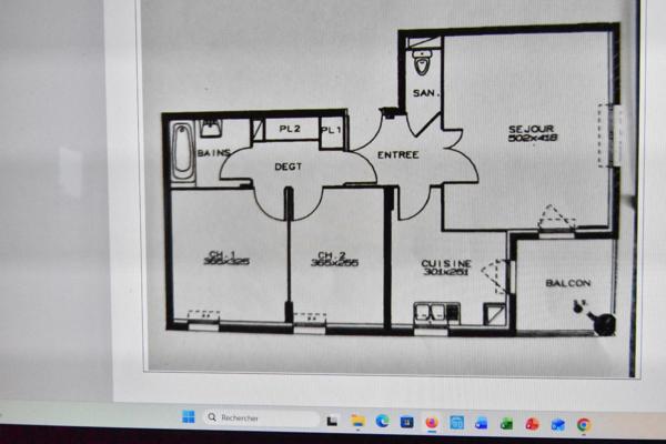 Appartement à vendre 3 pièces - 65 m² - BOX DOUBLE - HYPER CENTRE - TOUT A PIED !