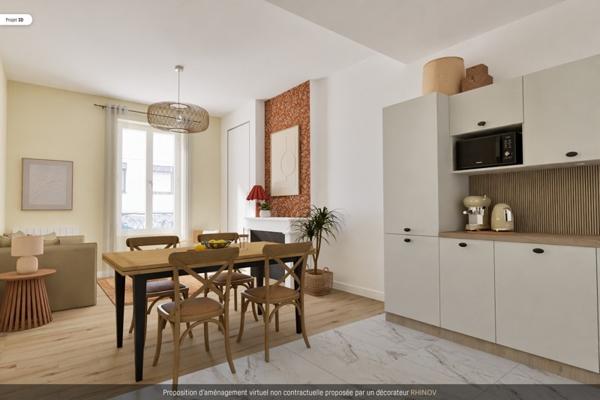 Appartement à vendre |  Villeurbanne |  2 pièces | 44 m²