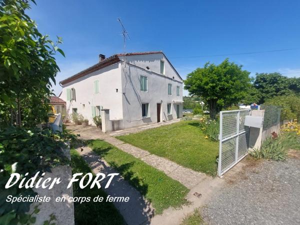 PUYGOUZON CORPS DE FERME EN GRANDE PARTIE RENOVE AVEC PIGEONNIER ET DEPENDANCES