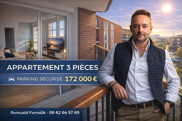 T3 70m² de 2019 + parking couvert, faire vite