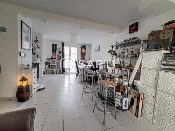 Maison 3ch et un bureau avec jardin et garage