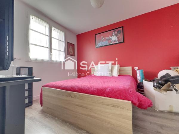 Maison 3ch et un bureau avec jardin et garage