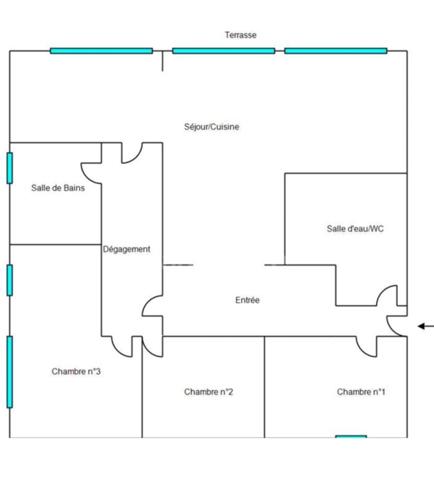 Appartement à vendre grand 4 pièces NICE (06)