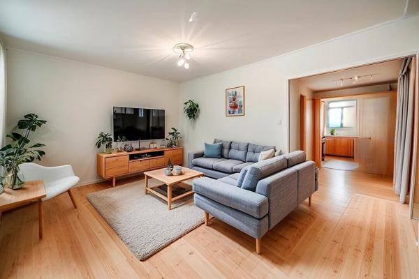 3 pièces avec deux chambres , parking et cave