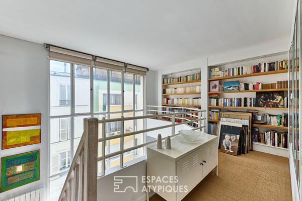 Ancien atelier d’artiste aménagé en duplex à Montmartre