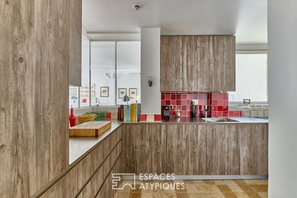 Ancien atelier d’artiste aménagé en duplex à Montmartre