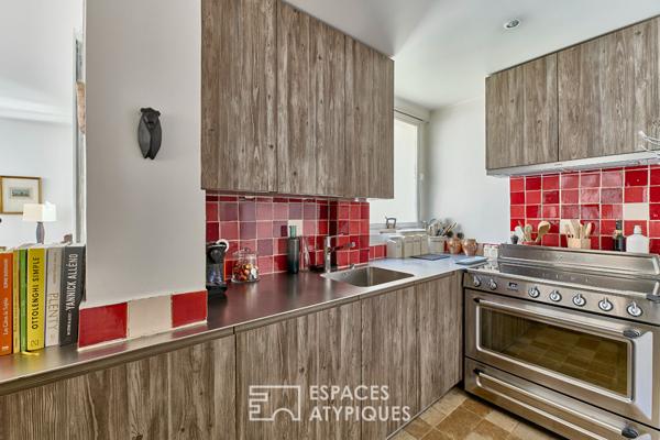 Ancien atelier d’artiste aménagé en duplex à Montmartre