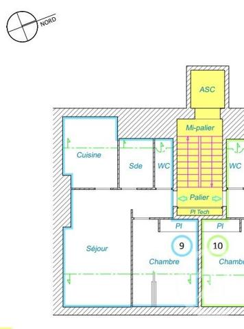 Appartement F3 à vendre  3 pièces - 33,42 m2 ST NAZAIRE - 44
