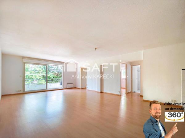 Appartement T4 avec terrasse, sans vis à vis, double garage privé