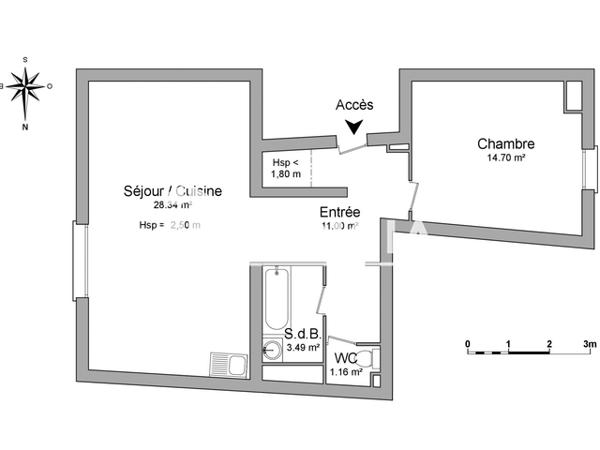 Location Appartement 2 pièces 58.69 m² - 19 BIS ROUTE DE SEYSSEL Billiat 01200