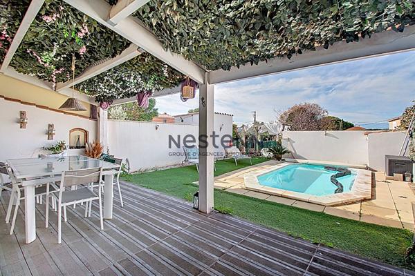 Maison à Rognac 4 chambres dont une en rdc avec jardin terrasse et piscine