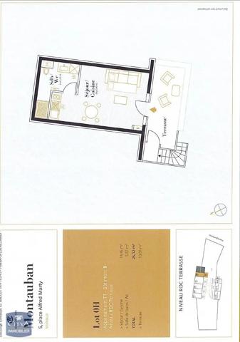 Appartement à louer 1 pièce 25.12m² Montauban (82000)
