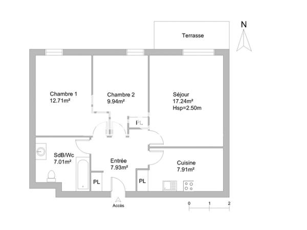 Location Appartement 3 pièces 62.74 m² - 8 CLOS SAINT ANTOINE Tarascon 13150