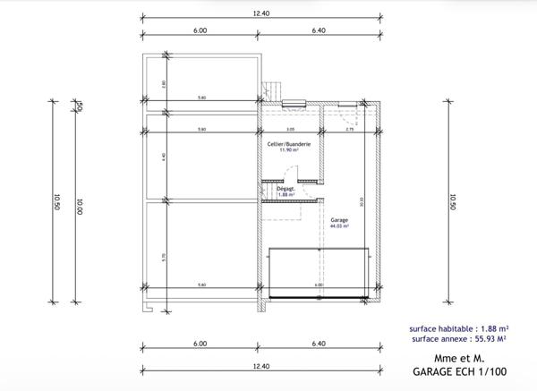 Terrain à bâtir avec projection de maison
