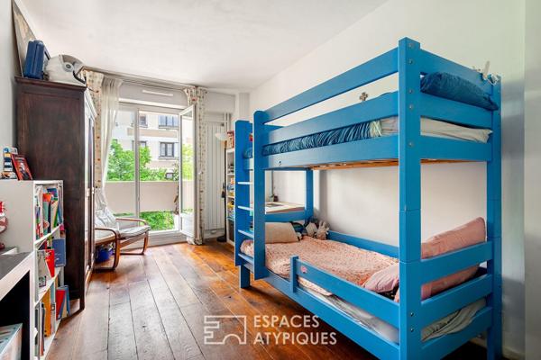 Appartement de réception avec balcons
